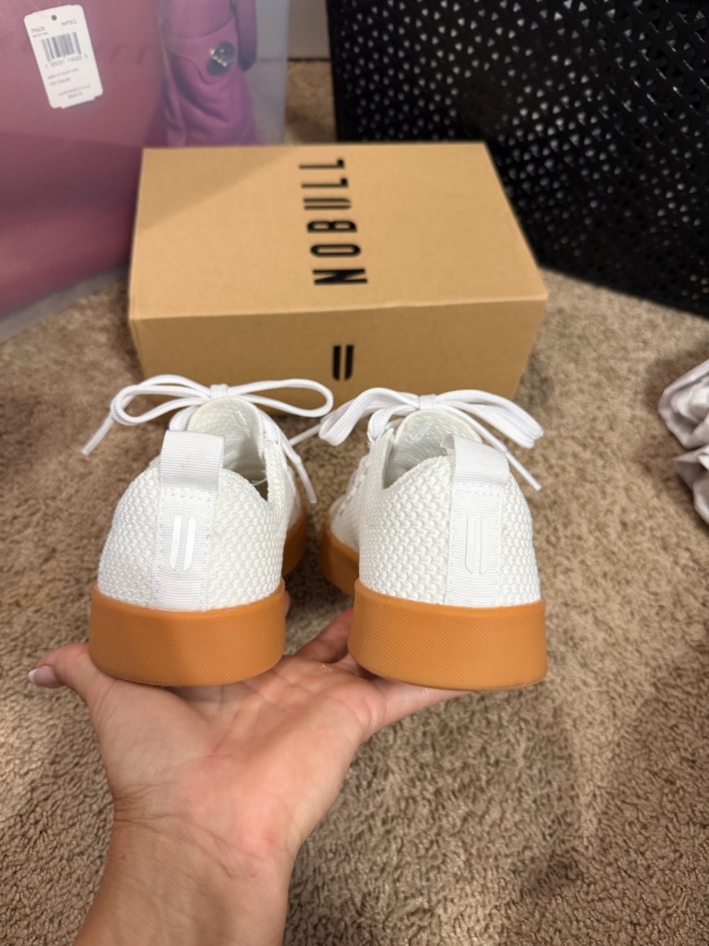 White NOBULLS with Tan Gum Sole - Picture 2 of 9